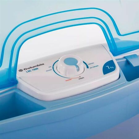 LAVARROPAS SEMIAUTOMATICO COLUMBIA LSC-7000 7 KG CARGA SUP