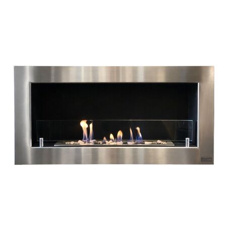 Chimenea París Acero Inoxidable a Bioetanol 90CM