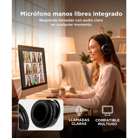 Auriculares Bluetooth Gadnic A122 Manos Libres Inalambrico Negro