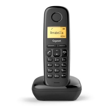 Teléfono inalámbrico gigaset a170 identificador agenda 50 - negro