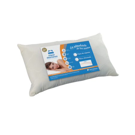 Almohada fibra molida 70x40 Super descanso sabana matelaseada