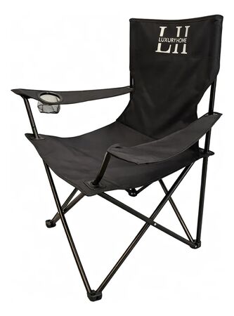 Sillon Director Luxury Home Plegable C/apoya Vasos Negro