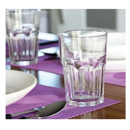 12 VASOS FACETADOS
