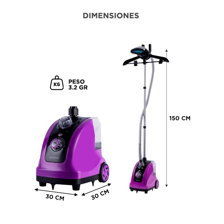 Vaporizador Plancha a Vapor Gadnic PL9000 1800w 250v - Vista 6