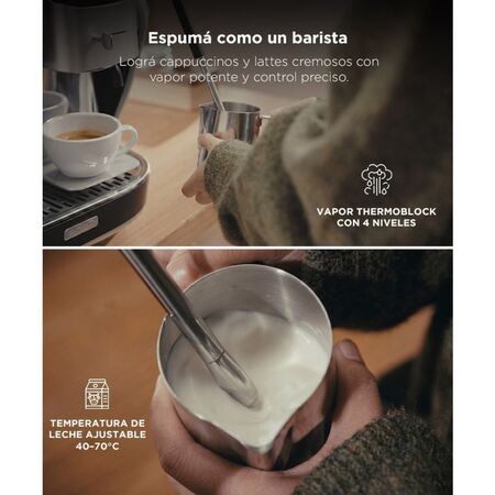 Cafetera Espresso 3200W CUK By Gadnic Con Molinillo Integrado 15 Bar Vaporizador De Leche