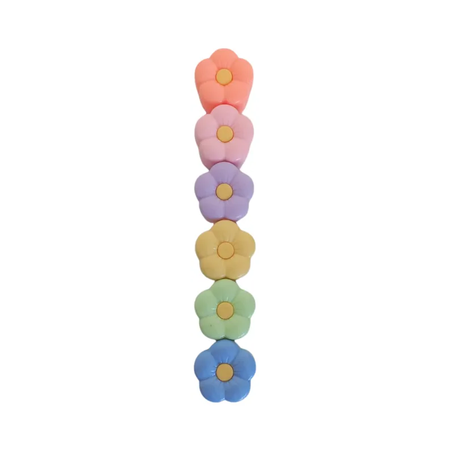 Resaltador 6 Colores Modelo Flores Sl6601 Vs