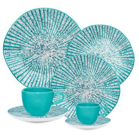 JUEGO VAJILLA X42 PORCELANA RYO TIME - OXFORD