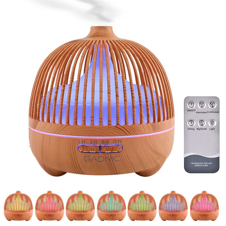 Humidificador Aromático Gadnic Aromaterapia Tipo Madera 500ml - Vista 1