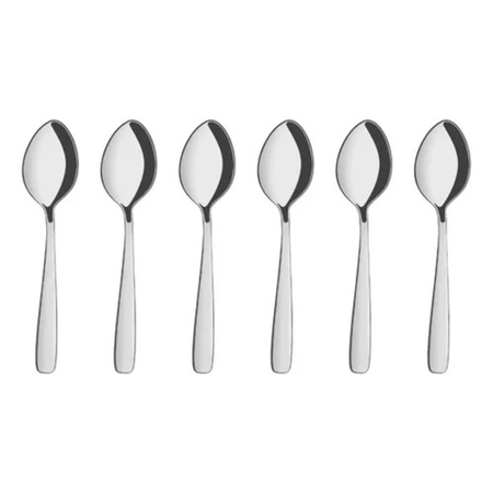 Set 6 Cucharas De Té Amazonas Tramontina Acero Inoxidable Plateado