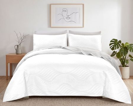 Cubrecama Quilt Kavanagh Taormina Queen Size (230x250cm) Con 2 Fundas Decorativas