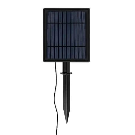 Panel Solar Exterior Con 2 Estacas Jabalinas Led Calido Macroled