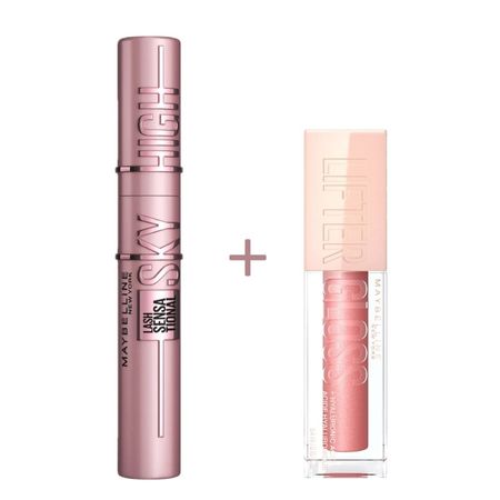 Sky High Mascara Maybeline Combo Lifter Gloss Moon 003