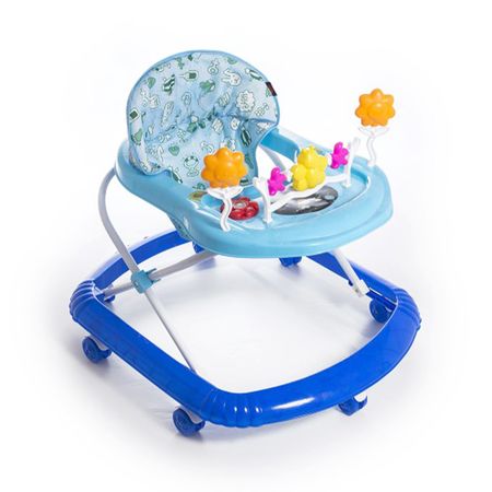 Andador Para Bebes Reforzado Con Juegos Y Musica Azul