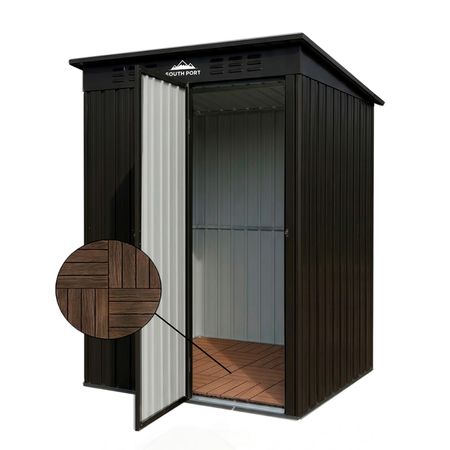 Cobertizo Exterior South Port By Gadnic Acero Galvanizado Caseta Depósito 187x151x91cm