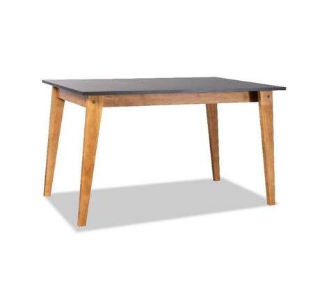 MESA ESCANDINAVA DEFRANCE - 130CM BASE MIEL TAPA NEGRA (OT000002)