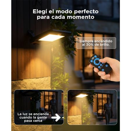 Reflector Led Solar Gadnic de Pared Con Sensor 120w