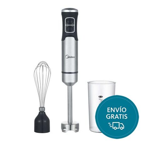 Mixer Midea hb-1100x2ar1 850w con vaso y batidor Inox.