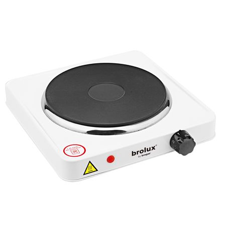 Anafe Electrico 1 Hornalla Brolux 1000w Con Termostato Blanco