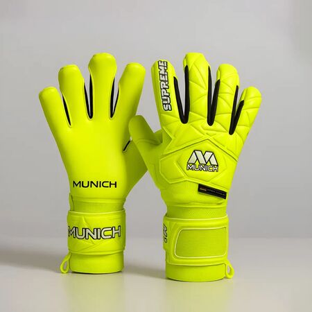 Guantes Arquero Munich Supreme Hyb Grip Aleman Varillas 11 11 Amarillo fluor Amarillo fluor