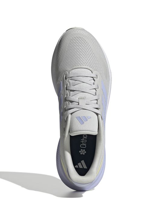 Zapatillas Adidas Runfalcon 5 Mujer Running Gris - Vista 4