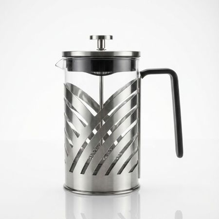 CAFETERA CON ÉMBOLO ACERO ONDAS 800 ML (ETXE- BV103)
