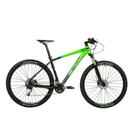 Bicicleta MTB Teknial Tarpan SL R29 20V Talle M Deore Negro/Verde Disco Hidr.