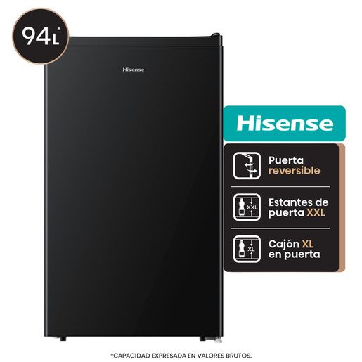 Heladera HISENSE RS12DRB bajo mesada 93lts negra A+ - Vista 2