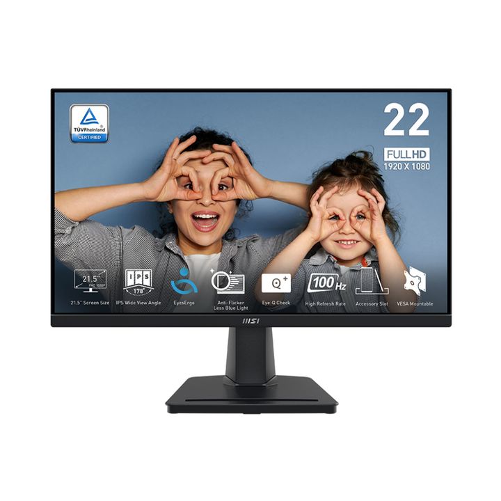 Monitor Led 22 Msi Pro Mp225 Full Hd 100hz Negro - Vista 1