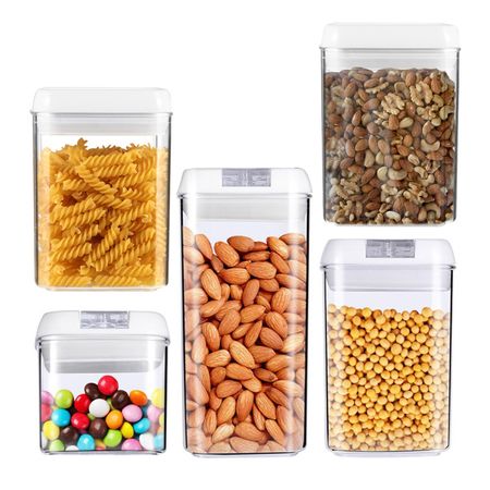 Kit x 5 Frascos Variados con Cierre Hermético Gadnic