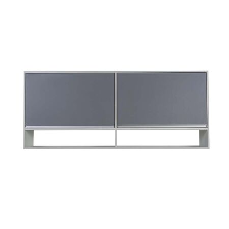 ALACENA DE 140 CM SORRENTO CON ESTANTE GRIS CASCINA