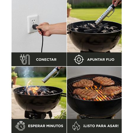 Encededor de Fuego Electrico Gadnic Arrancador de Alta Temperatura