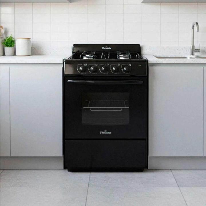 Cocina Multigas 4 Hornallas 56cm Florencia 5507 Negro - Vista 5