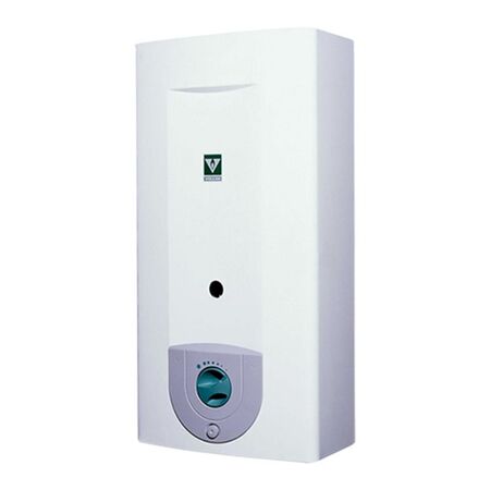 Calefon Volcan 315 BRVN 14 Litros Gas Tiro Natural Blanco