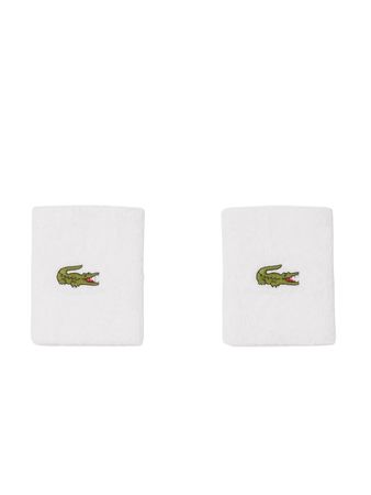 Muñequeras Lacoste Unisex Tenis Blanco