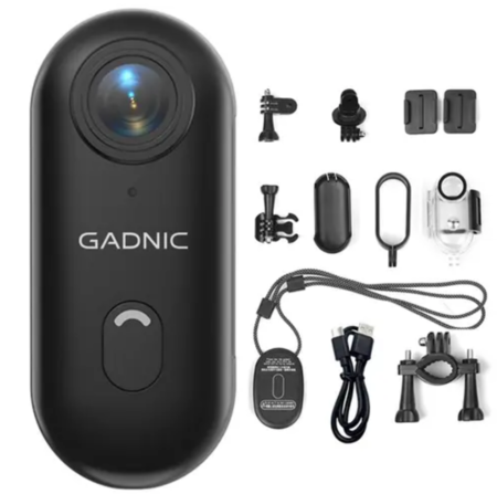 Cámara De Acción Gadnic 4K Deportiva WiFi Magnetica Estuche Sumergible