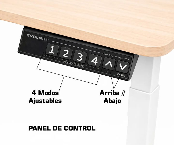 ESCRITORIO GAMER EVOLABS LIFTDESK ART ALTURA AJUSTBLE ELECTRONICA - Vista 2