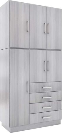 Placard Muebles Orlandi 2C Lb 3584 106 Cm 6P 4C Jacaranda