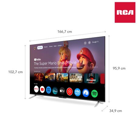 Smart TV 75" LED G75P7UHD-F Google TV 4K