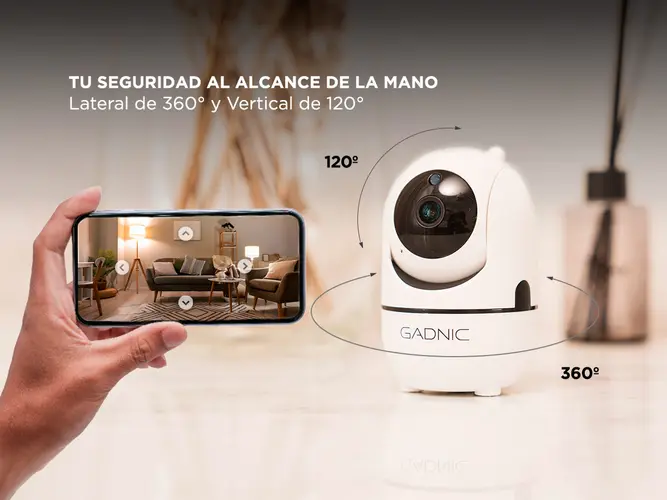 CAMARA DE SEGURIDAD GADNIC IP P2P WIFI (C:BLANCO P2P00009) - Vista 3
