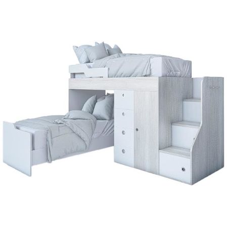 CUCHETA EMC CON CHIFONIER BLANCO Y HELSINKI (CUCHETA2-BH)