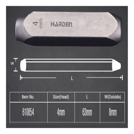 Cuños Números Harden 4 Milimetro