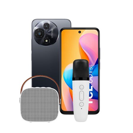 Combo TCL 60R 5G 4+128GB Space Gray + Kit Karaoke Bluetooth Dekkin