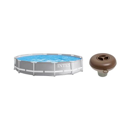 Combo Pileta Intex 366x76cm 6503L + Boya Flotante Cloro