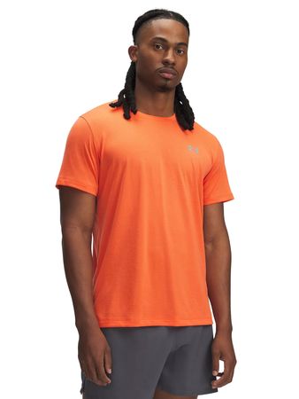 Remera Under Armour Launch Hombre Training Naranja