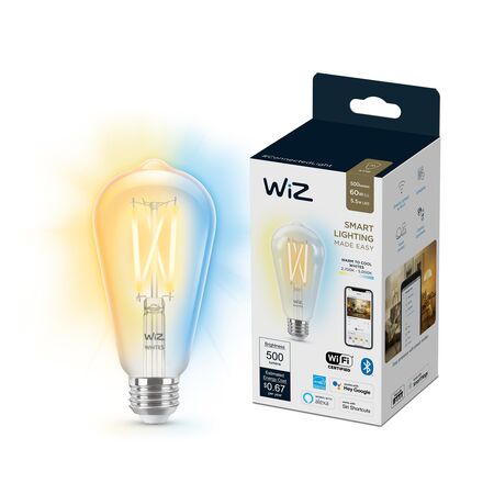 Lampara Inteligente Wiz Filamento ST64 E27 Wifi Regulable