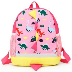 Mochila Escolar Rosa Gadnic Para Niños Dinosaurios 20L