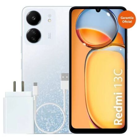 Celular Xiaomi Redmi 13C 128GB/4GB Glaciar White