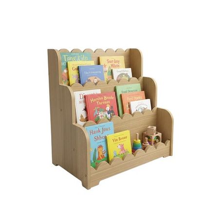 Biblioteca niños Olas DS Home Roble 65x60x40 cm