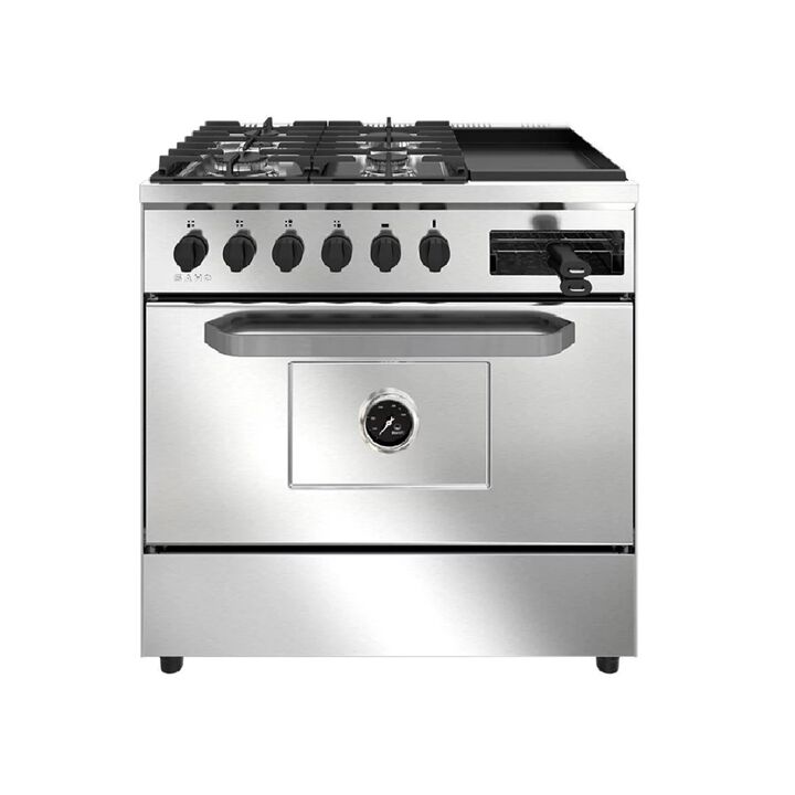 Cocina Industrial Saho Kuma 820 Multigrill 4 Hornallas Puerta Ciega Multigas 82cm - Vista 1