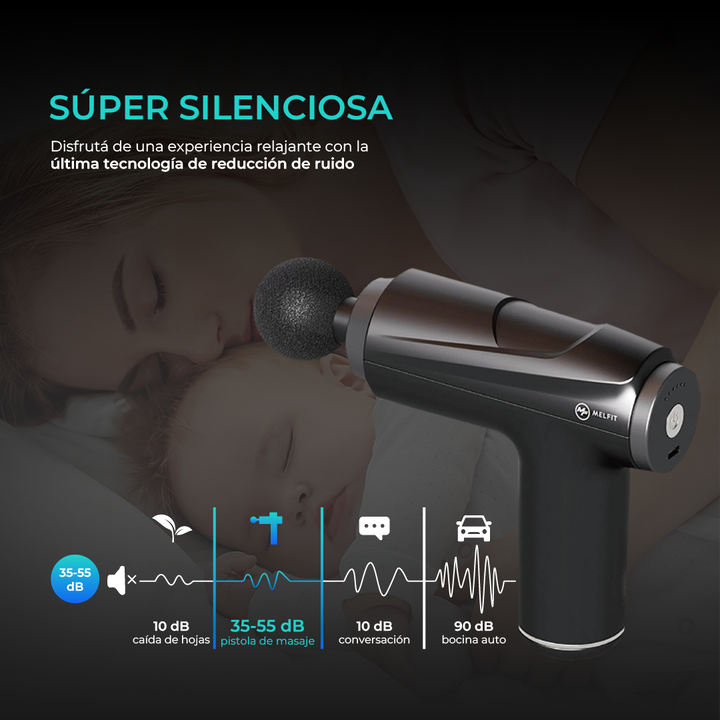 Pistola Masajeadora Rehabilitacion Muscular Melfit Vital Force - Vista 6